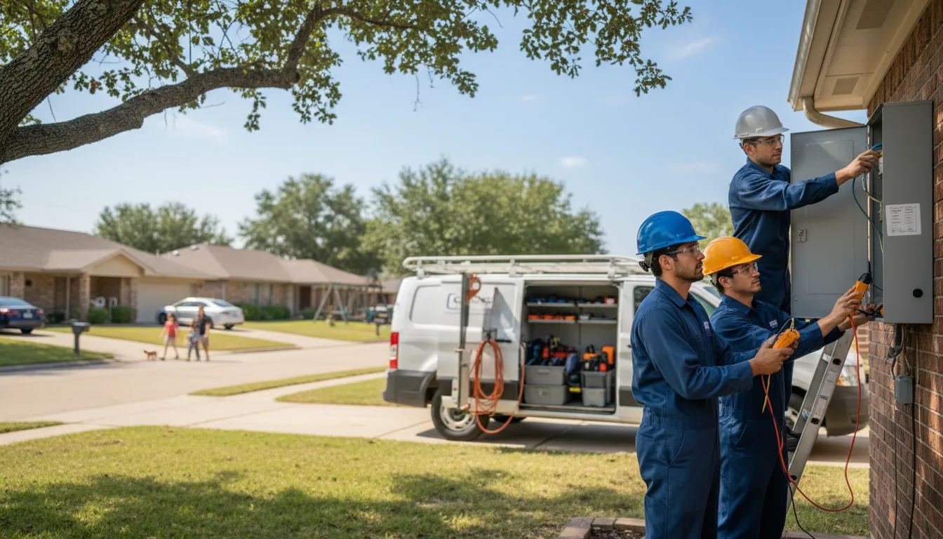 Certified electrician providing emergency electrical services in Little Cedar, IA
